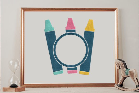Adding Whimsy to Your World: The Magic of the Crayons Monogram Frame Embroidery Design