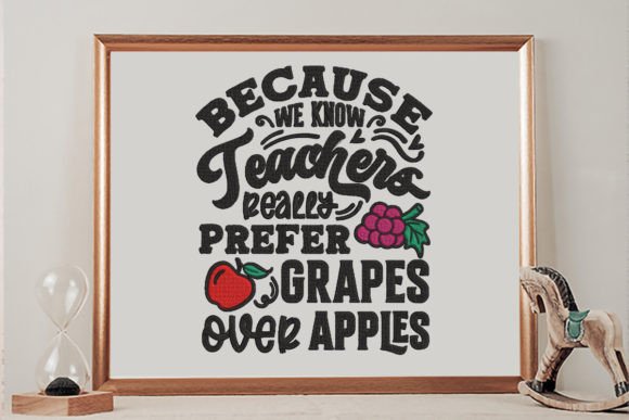 Because We Know Teachers Really Prefer Grapes: A Whimsical Guide to Custom Embroidery