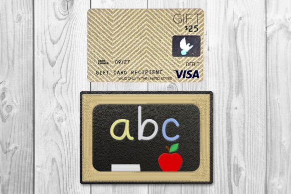 Chalkboard Gift Card Holder ITH Applique: A Versatile Embroidery Solution for Creators