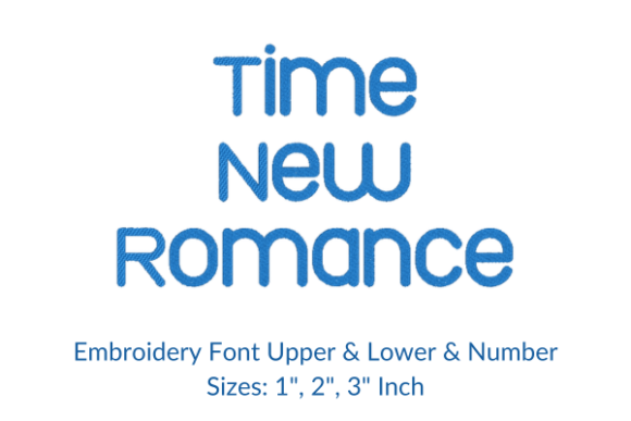 Evaluating the Times New Romance Font Embroidery Design