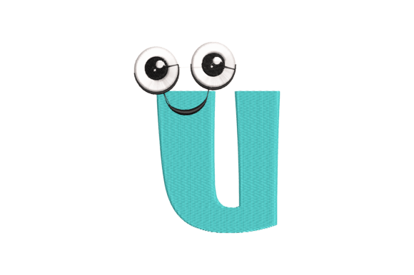 Funny Letter U: A Playful Embroidery Design for Modern Creatives