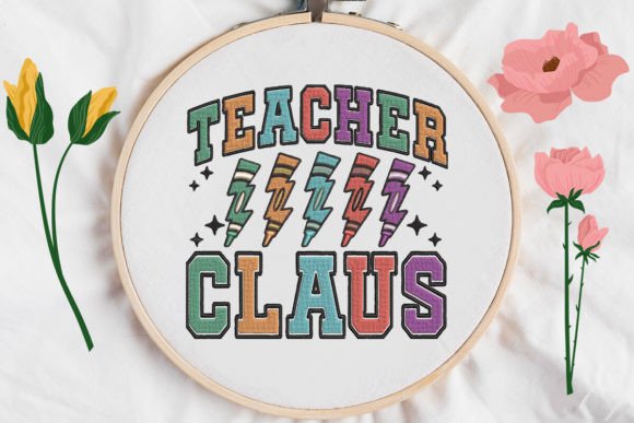 Teacher Claus: Elevating Holiday Creativity with Premium Embroidery Designs